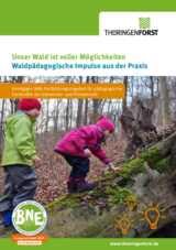 Linkziel: Link zum Beitrag mit dem Thema Waldpädagogische Impulse für die Kitapraxis; Bildinhalt: Download der Fortbildung als PDF